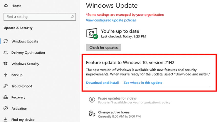 Windows 10 21H2 min - Κυκλοφόρησε το Windows 10 21H2 feature update: Ποια τα νέα χαρακτηριστικά
