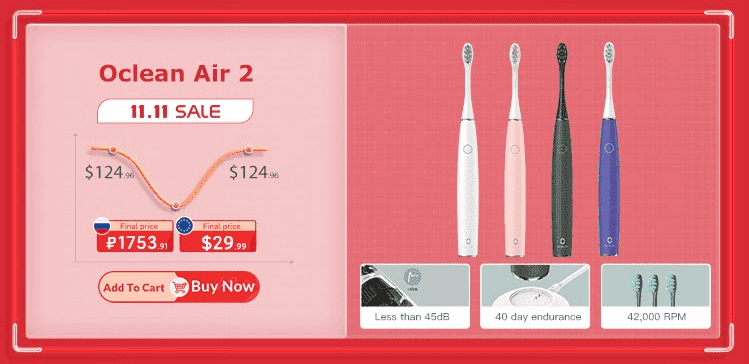 Oclean Air 2 air 2 - Oclean X Pro, Oclean Air 2 και Oclean W10 σε χαμηλές τιμές