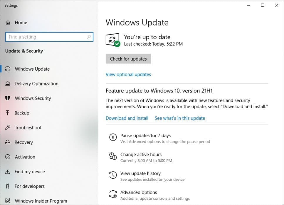 windows 10 21h1 optional update - Τα Windows 10 21H1 τώρα σε ευρεία ανάπτυξη, διαθέσιμα σε όλους