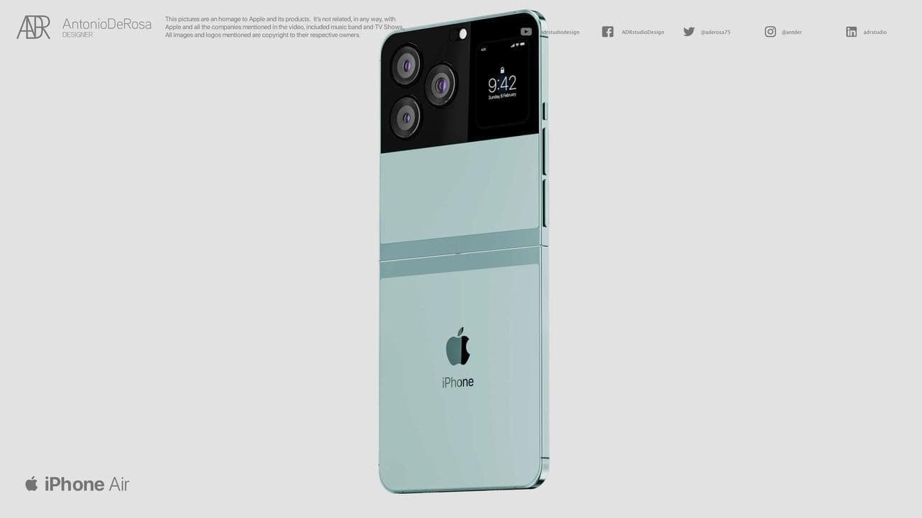 Air9 - iPhone Air: Μια ματιά στο υποτιθέμενο αναδιπλούμενο της Apple (ΕΙΚΟΝΕΣ+ΒΙΝΤΕΟ)