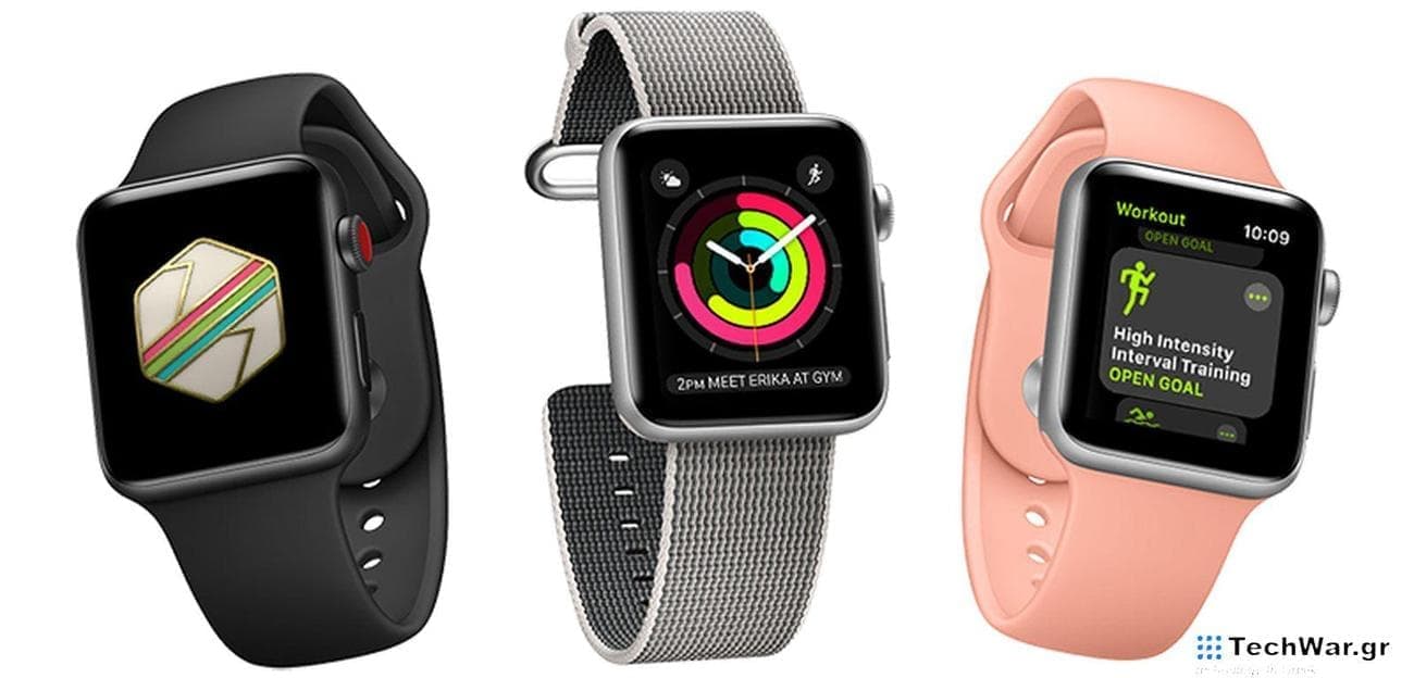 apple watch series 3 trio - Kuo: Η σειρά Apple Watch 3 μπορεί τελικά να διακοπεί κατά την 5η επέτειό της το τρίτο τρίμηνο του 2022