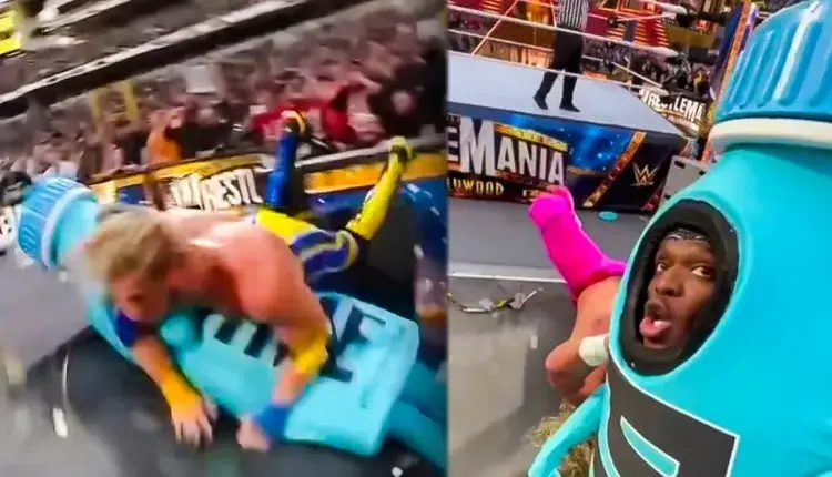 Logan Paul - WWE: Διέλυσε τον KSI πηδώντας πάνω σε τραπέζι - Viral το βίντεο στα social media