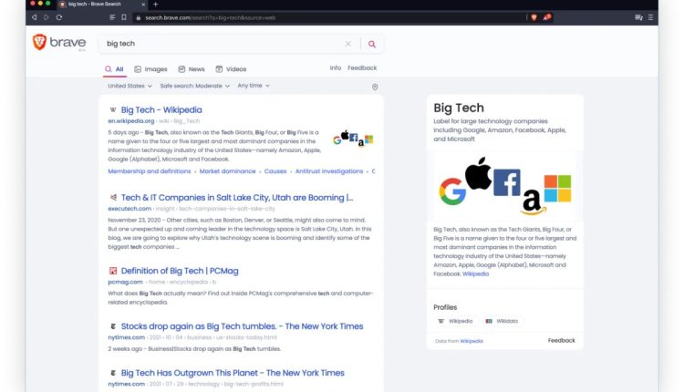 Το Brave Search δεν χρησιμοποιεί πλέον το ευρετήριο του Bing