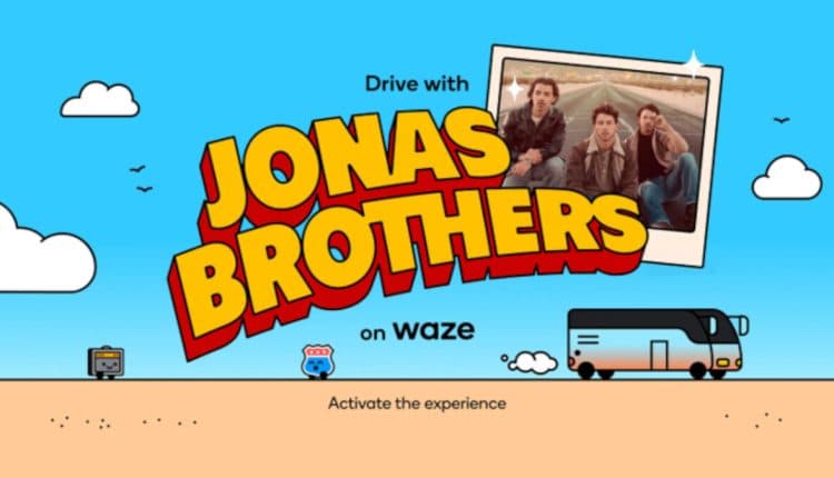 Waze launches new driving experience with the Jonas Brothers