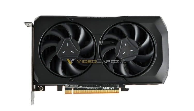AMD RX 7600 reference card leaked image
