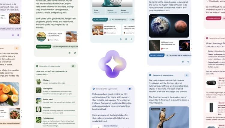 A screenshot of Search Generative Experience