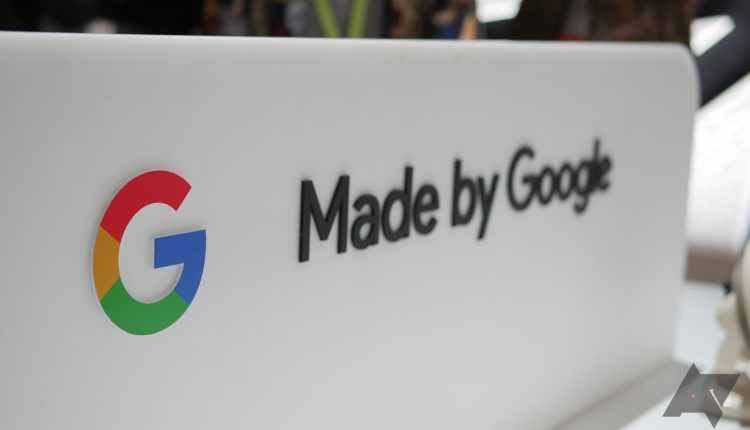 The Made by Google sign and Google logo.