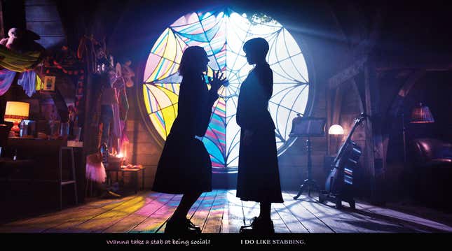 Εικόνα για άρθρο με τίτλο Wednesday Spins Up Spooky Sounds σε ένα νέο μωβ βινύλιο