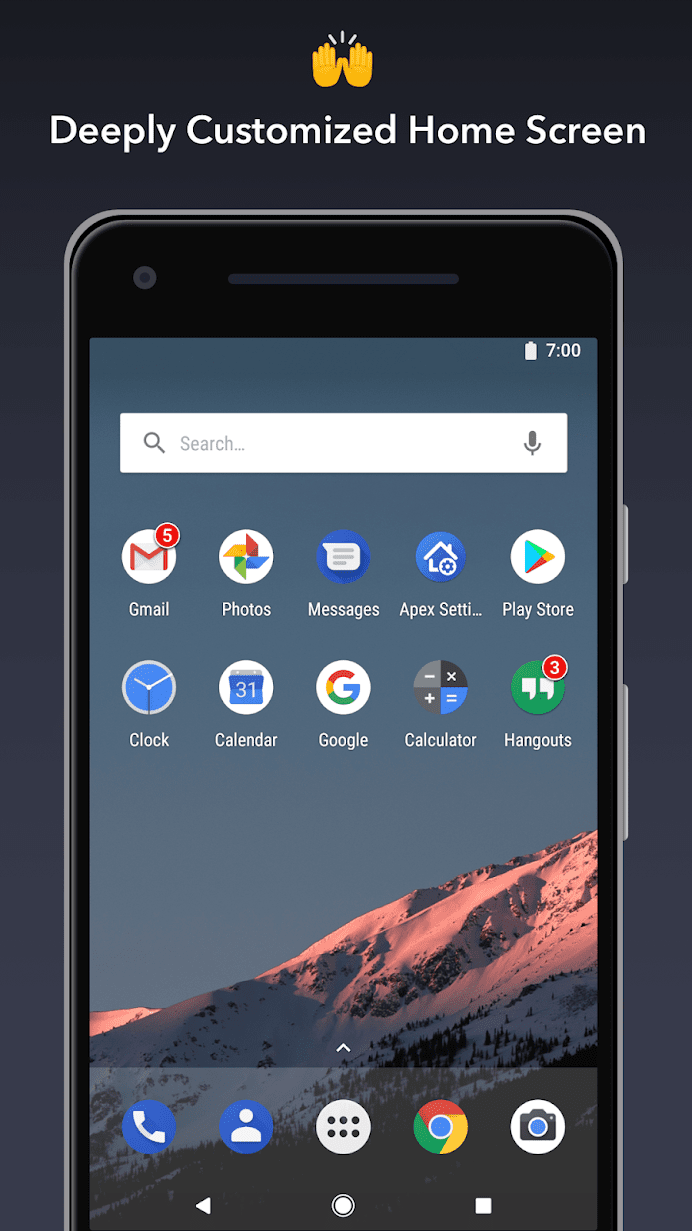 Apex Launcher Pro οι καλύτεροι εκτοξευτές εφαρμογών Android