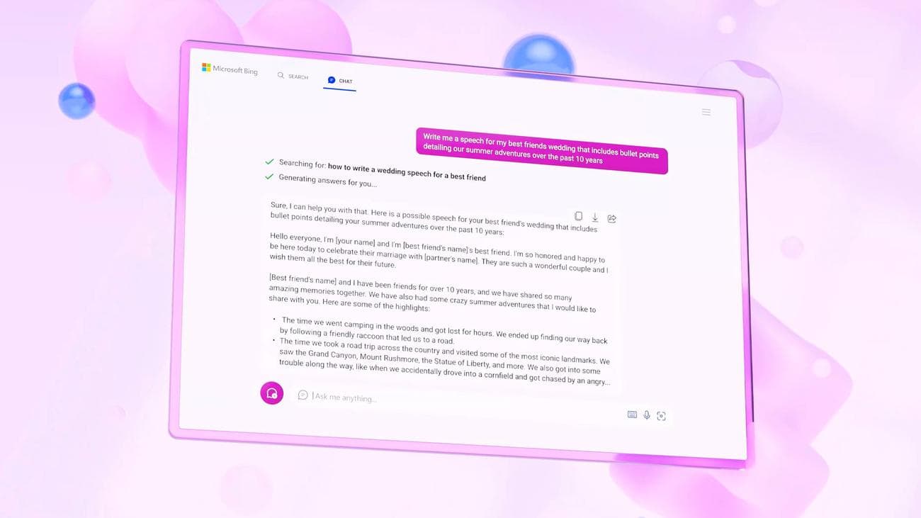 Συνομιλία Microsoft Bing