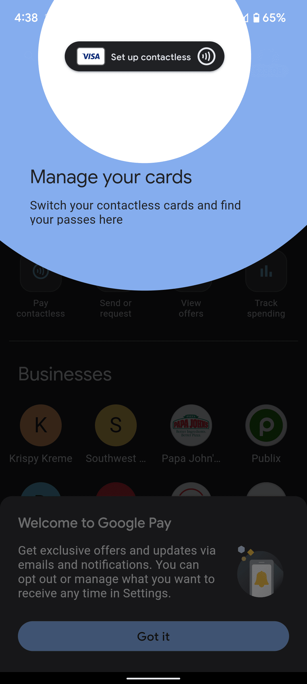 Ρύθμιση GPay NFC