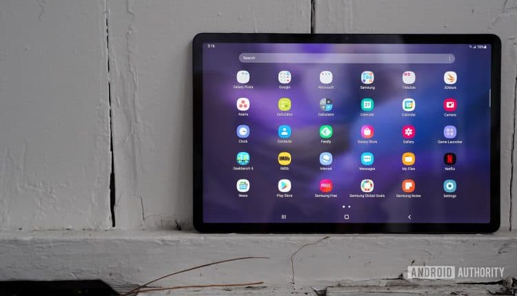 Samsung Galaxy Tab S7 FE app drawer