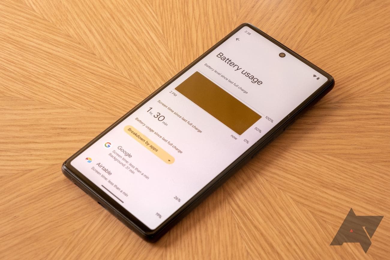 android-14-dp-1-battery-stats-big-screen-on-time-google-pixel-6