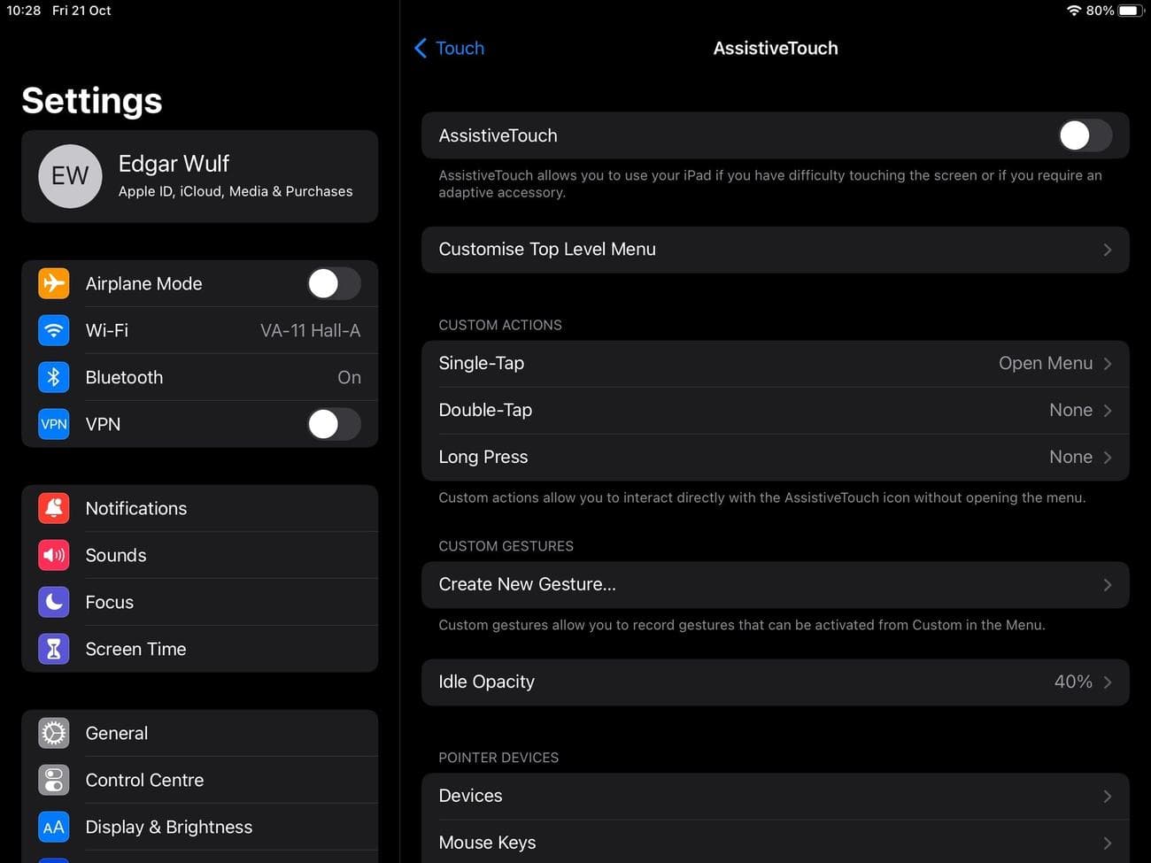 Οι δυνατότητες προσβασιμότητας iOS AssistiveTouch