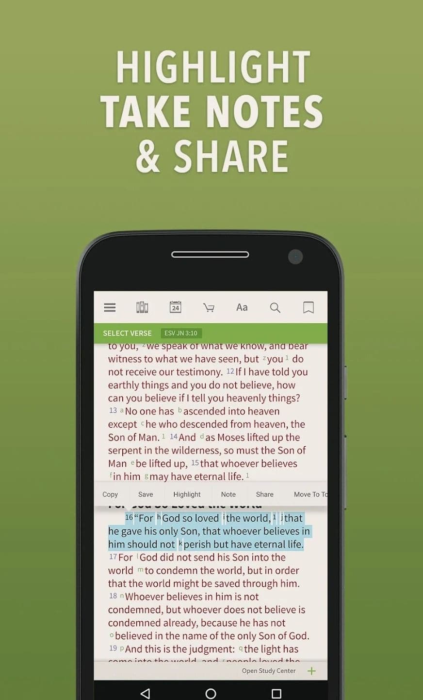 Αυτό είναι ένα στιγμιότυπο οθόνης της σελίδας Play Store της εφαρμογής Bible by olive tree