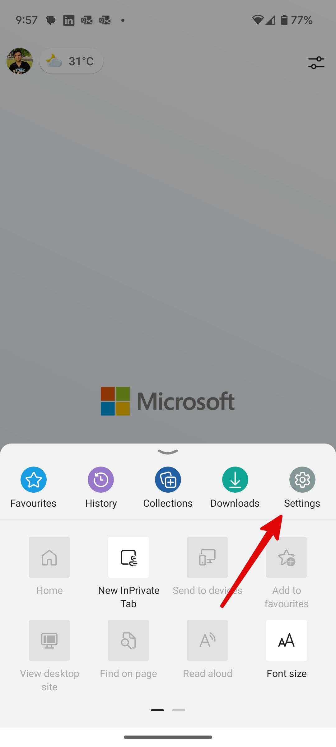 Ρυθμίσεις Microsoft Edge