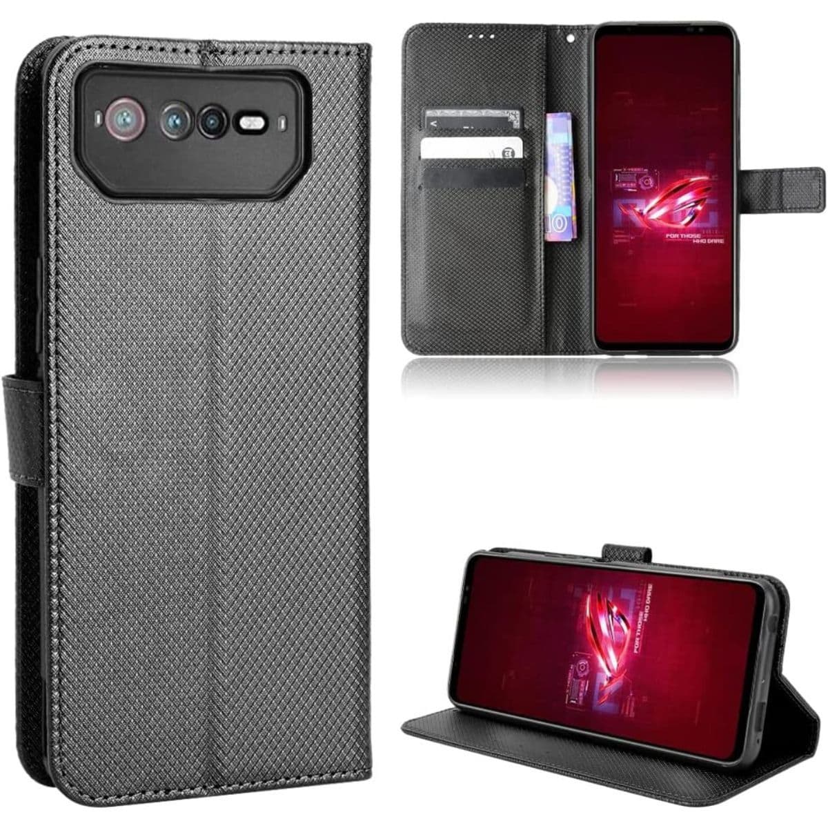 Δερμάτινη θήκη Elubugod για τηλέφωνο ASUS ROG 6