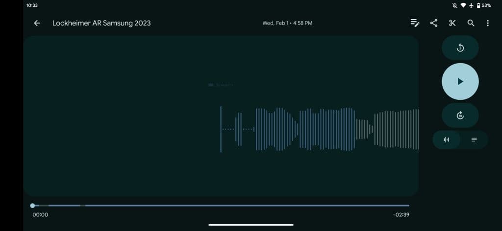 Ενημέρωση tablet Google Recorder 2