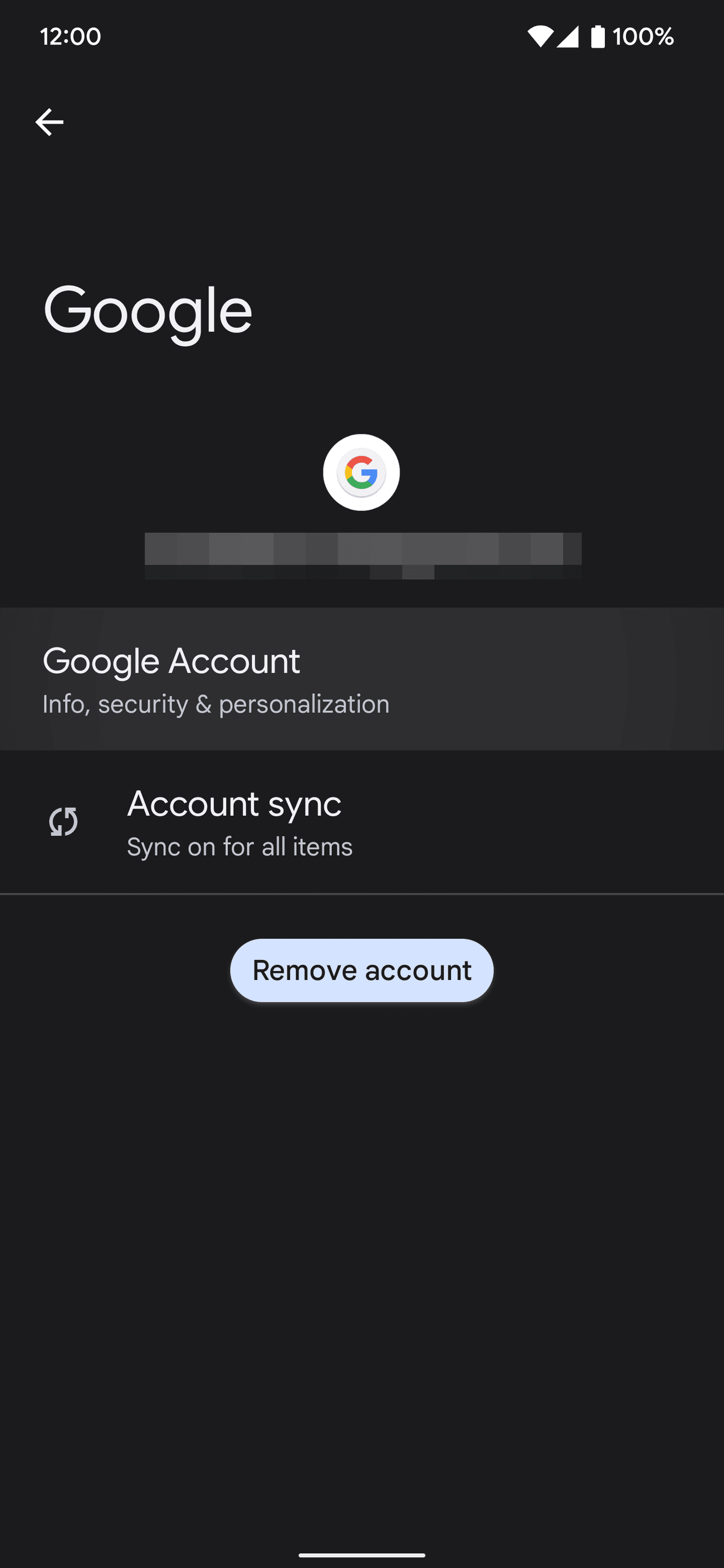 Η σελίδα Λογαριασμού Google