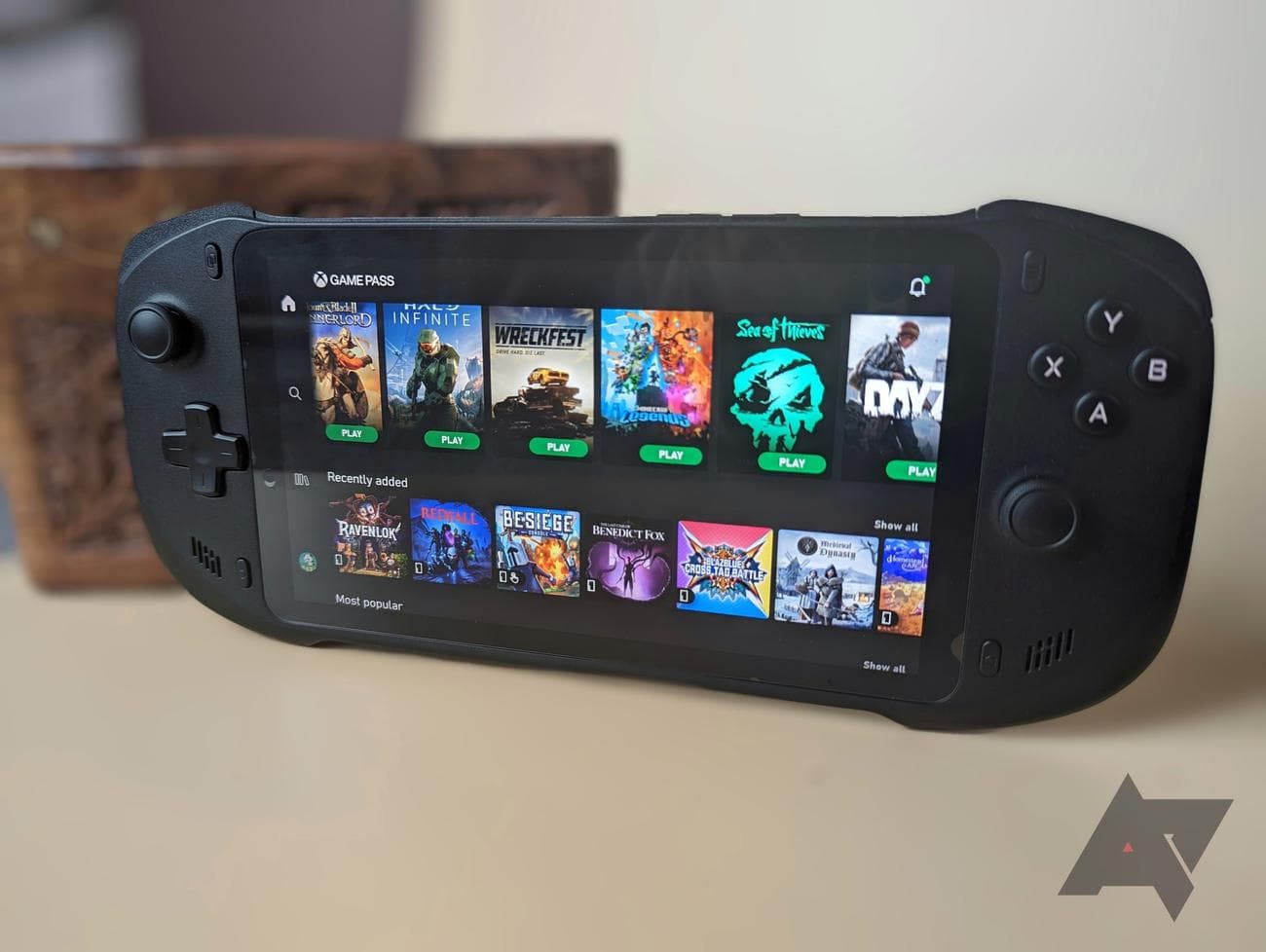 abxylute console showing xbox game pass