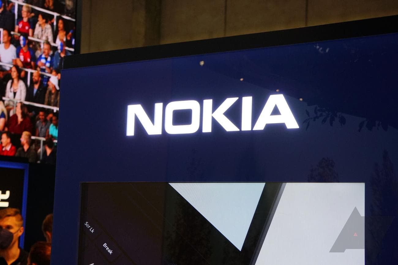 Το λογότυπο της Nokia σε μια οθόνη