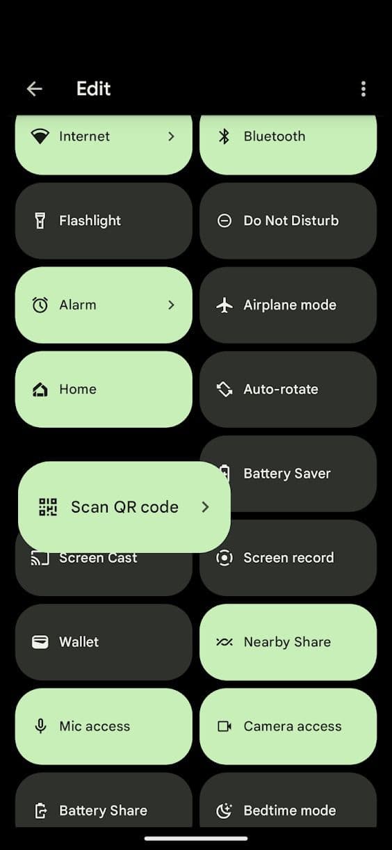 προσθήκη συντόμευσης σαρωτή κωδικού QR
