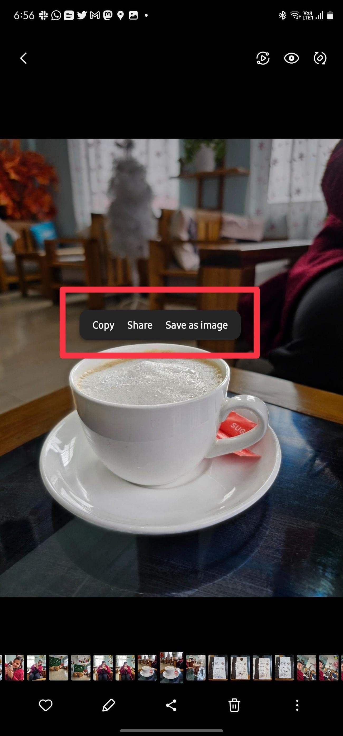 αφαιρέστε το φόντο από μια φωτογραφία στη Samsung