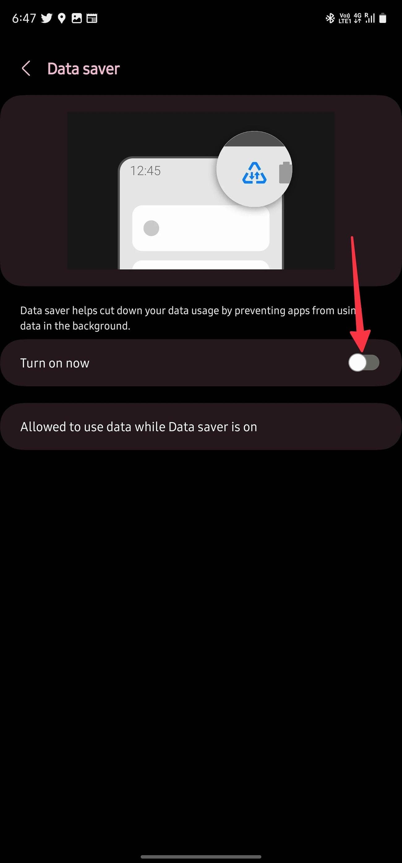 ενεργοποιήστε την εξοικονόμηση δεδομένων στο τηλέφωνο Samsung