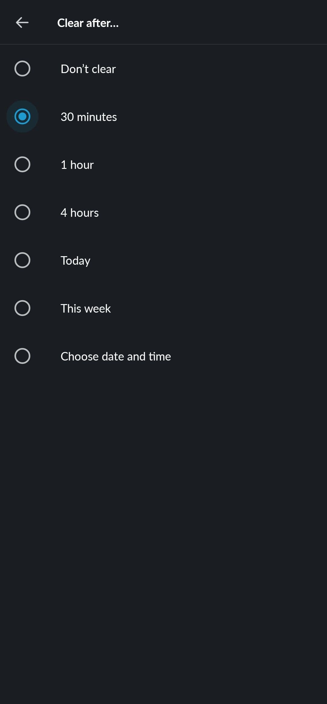 Ρύθμιση διάρκειας κατάστασης Slack για κινητά