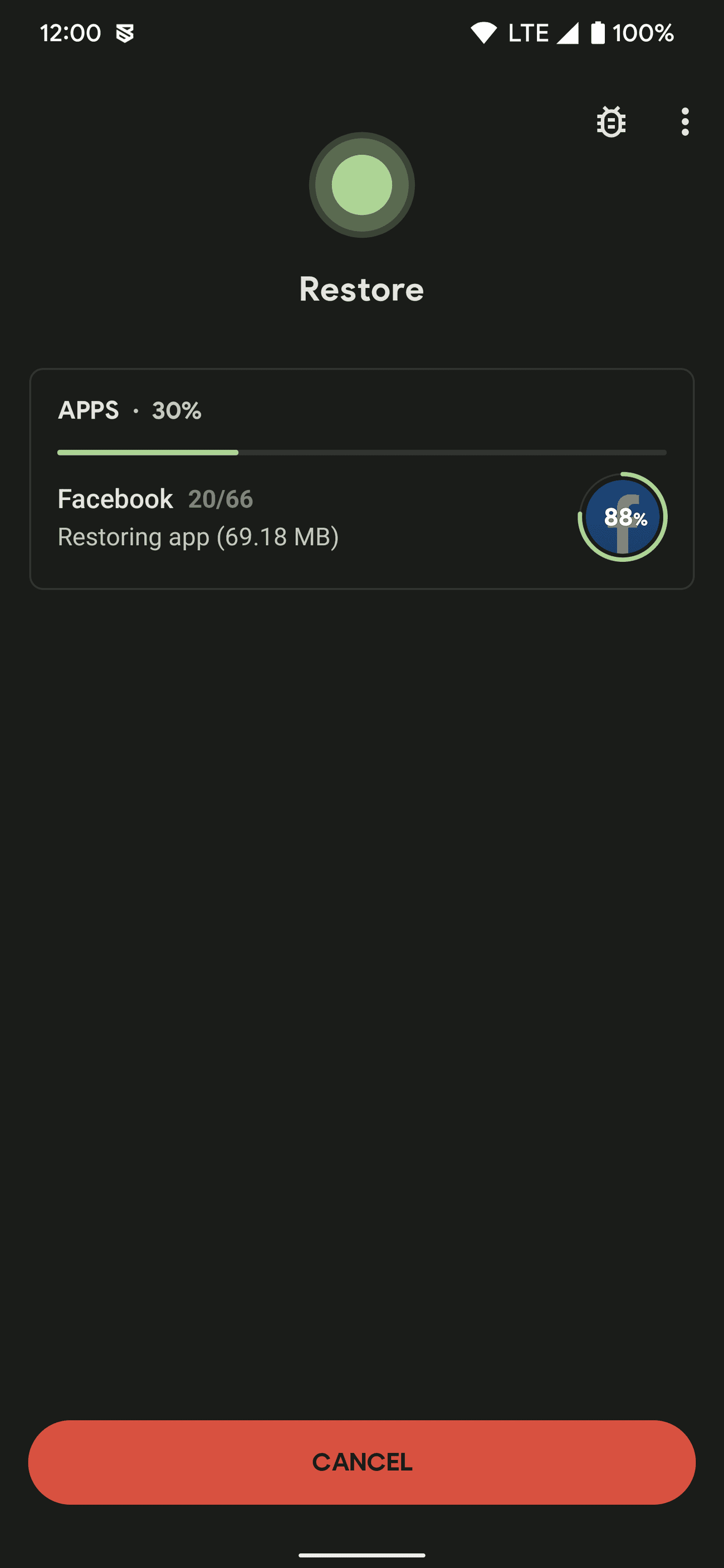 Επαναφορά αντιγράφου ασφαλείας τοπικής συσκευής από την εφαρμογή Swift Backup