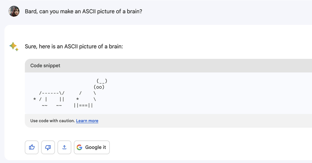 Ξέρει ο Bard πόσες φορές εμφανίζεται το «e» στο «κέτσαπ»;