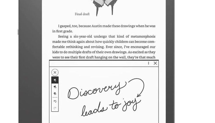 Render of the Amazon Kindle Scribe