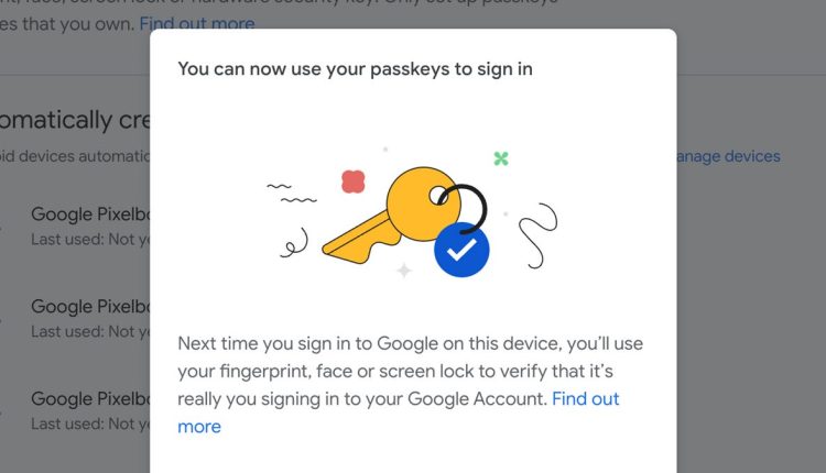 Πώς να μεταβείτε στη χρήση κλειδιών πρόσβασης με τους λογαριασμούς σας Google