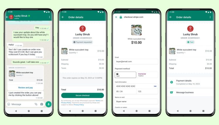Το WhatsApp επιτρέπει πλέον στους χρήστες με έδρα τη Σιγκαπούρη να πληρώνουν τις επιχειρήσεις εντός της εφαρμογής