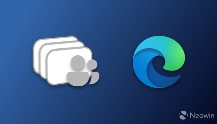 Microsoft Edge Workspaces logo next to a Microsoft Edge logo