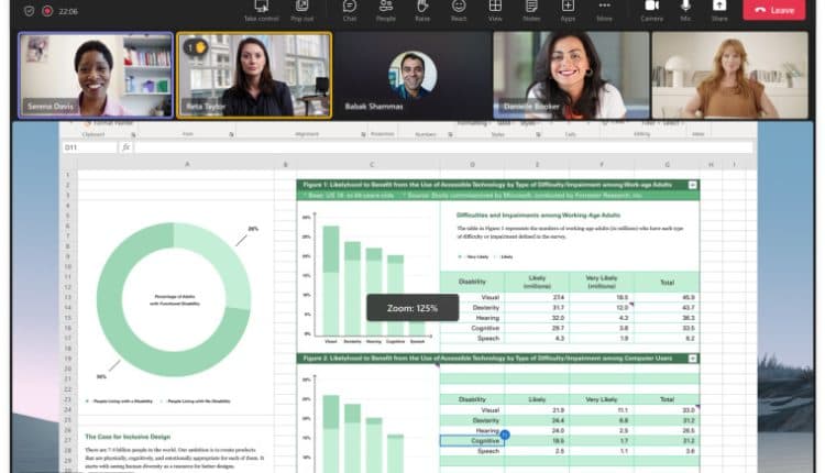Microsoft teams zoom controls