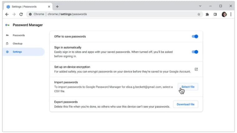 Νέες λειτουργίες του Google Password Manager