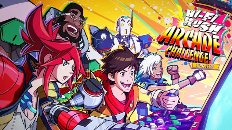 Hi-Fi Rush arcade challenge update key art