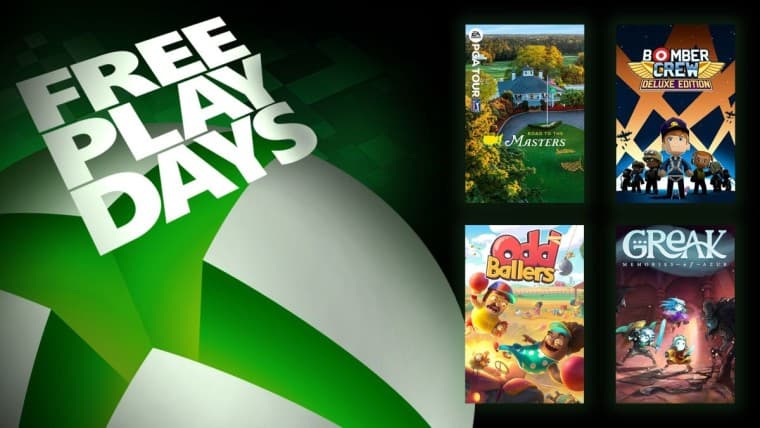Free Play Days offer with banners from four games