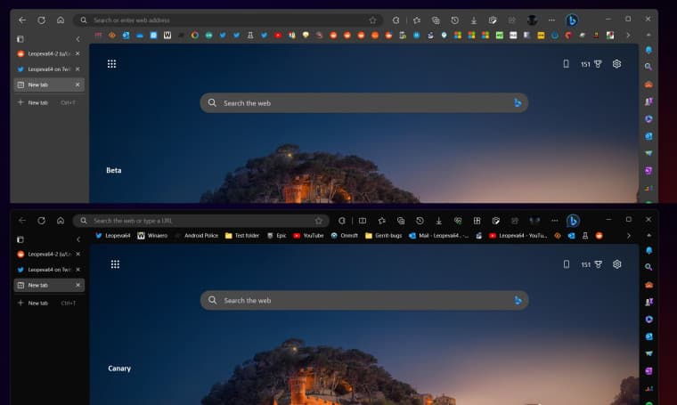 Ο Microsoft Edge έχει ένα νέο πιο σκούρο θέμα στο κανάλι Canary