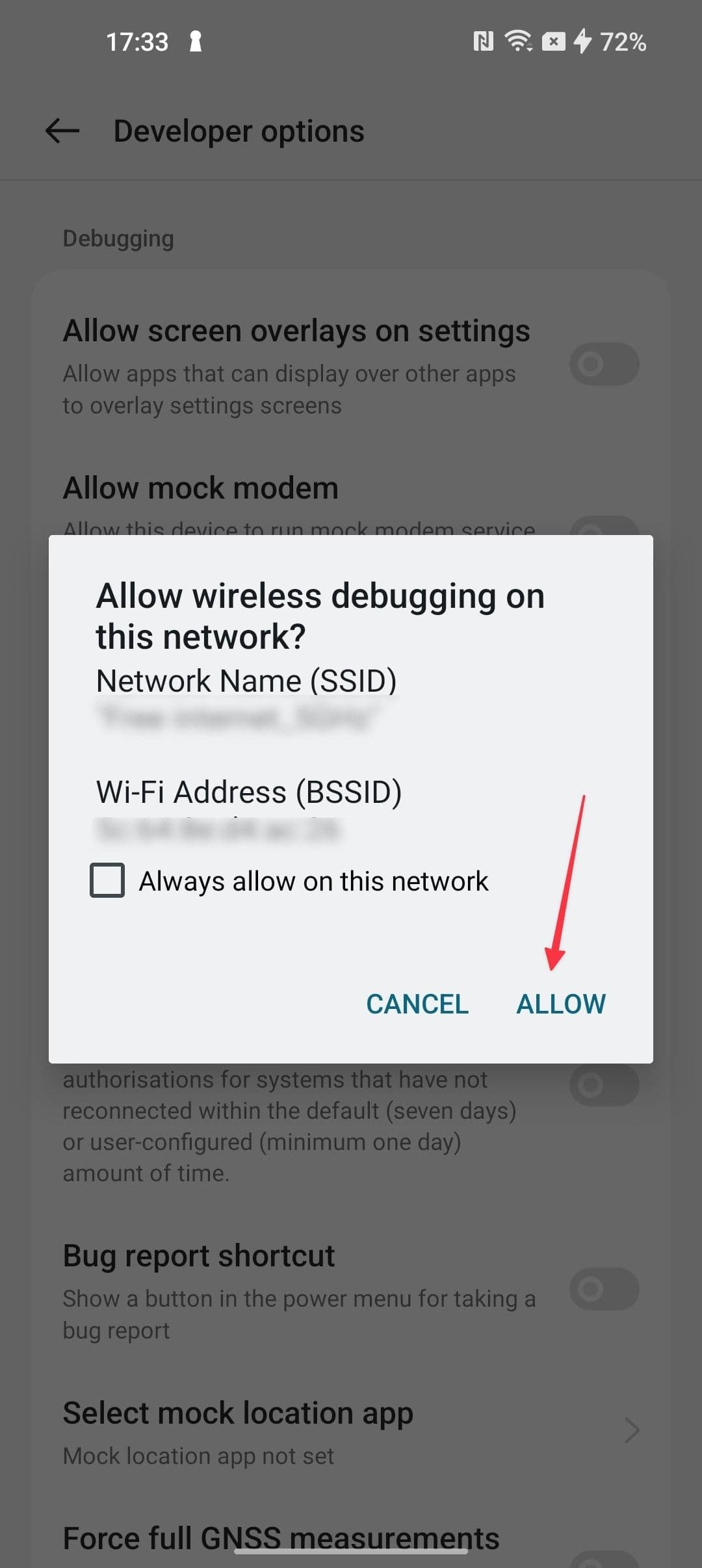 Επιτρέποντας την πρόσβαση στη δυνατότητα ασύρματου εντοπισμού σφαλμάτων σε ένα τηλέφωνο OnePlus