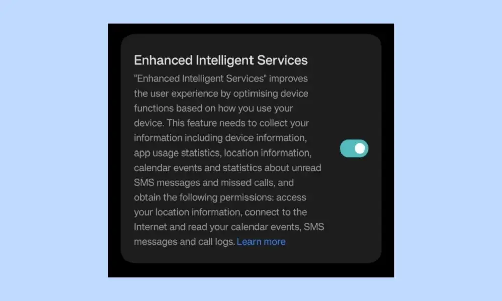 Enhanced Intelligent Services