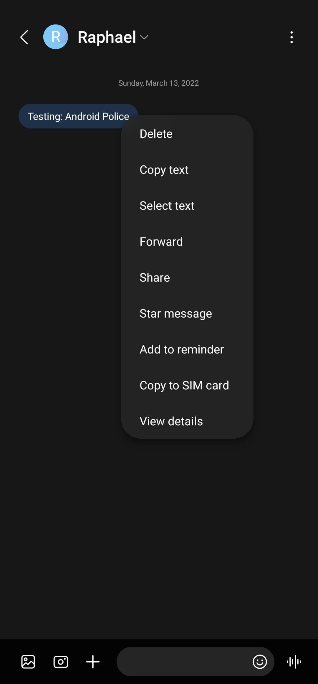 Πατήστε παρατεταμένα για να αποκαλύψετε περισσότερες επιλογές.
