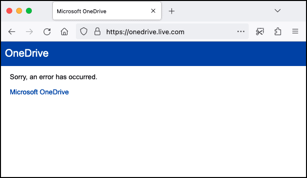 Διακοπή λειτουργίας OneDrive