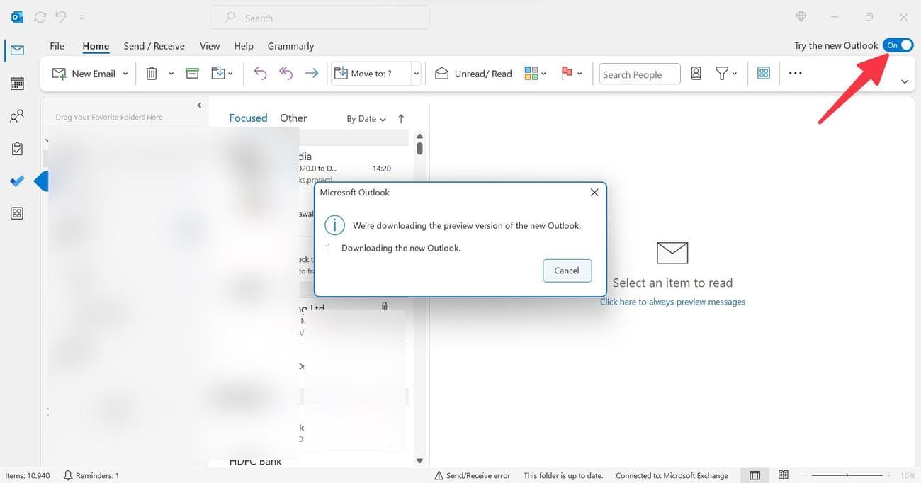 Ελέγξτε το νέο Outlook στα Windows