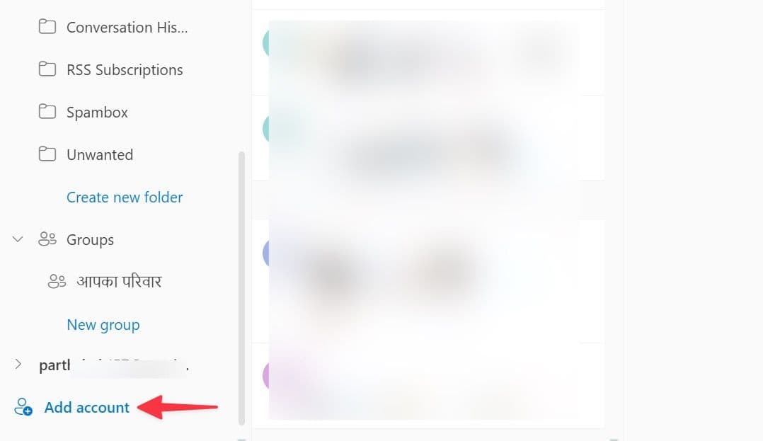 Προσθήκη λογαριασμού στο Outlook για Windows