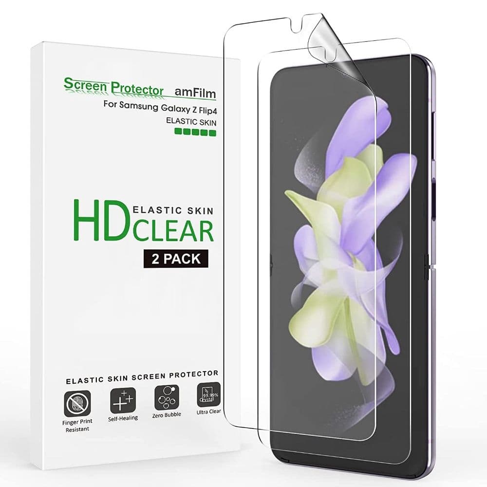 amfilm ελαστικό δέρμα για galaxy z flip 4