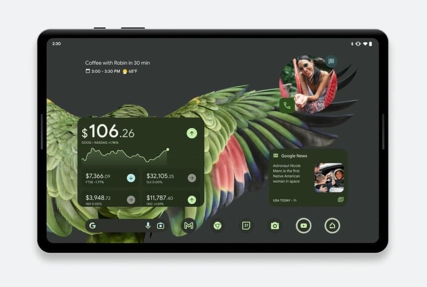 Παρακολουθήστε τις μετοχές σας στο τηλέφωνο ή το tablet σας Android με το νέο γραφικό στοιχείο από το Google Finance - Η Google ανακοινώνει νέες λειτουργίες Android, συμπεριλαμβανομένων τριών χρήσιμων νέων γραφικών στοιχείων