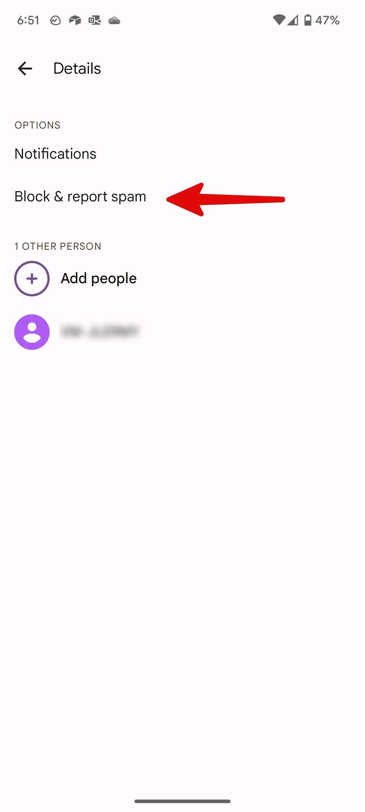 αποκλεισμός και αναφορά ανεπιθύμητων μηνυμάτων στο Android