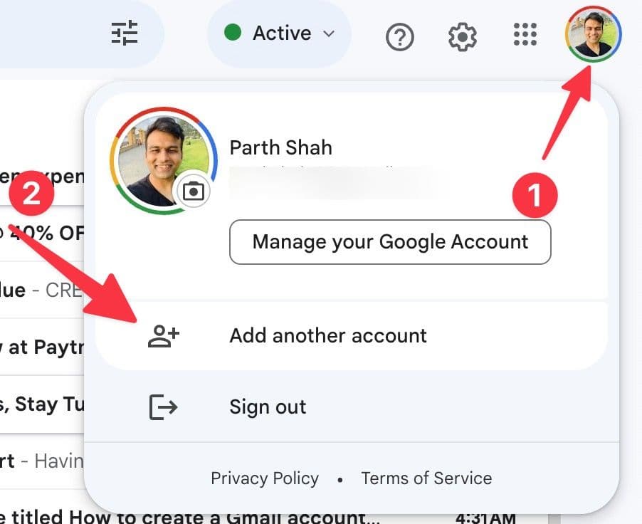προσθέστε έναν άλλο λογαριασμό Gmail